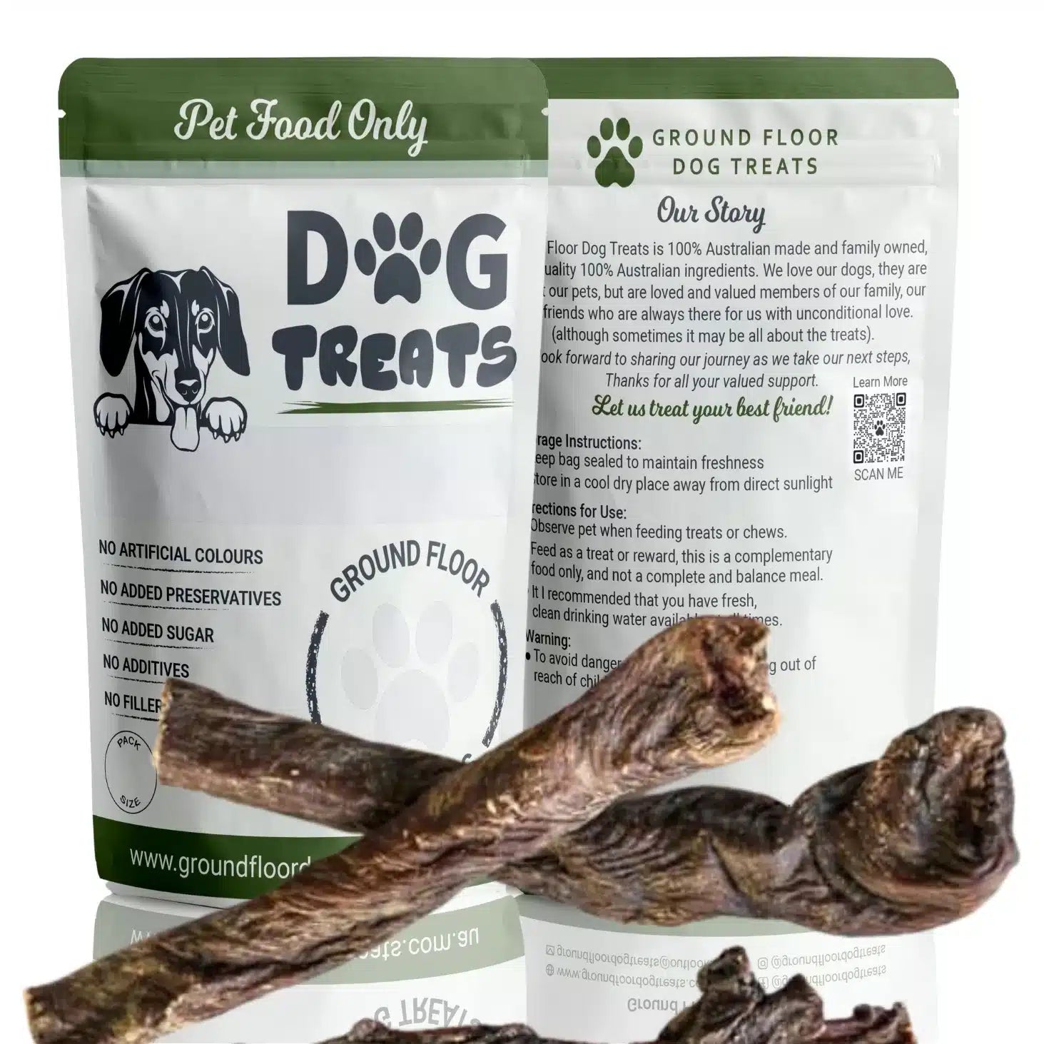Beef Chew Straps Dog Treats @Ground Floor Dog Treats