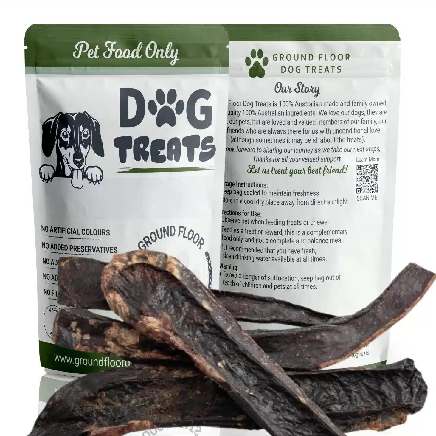 Beef Jerky Crunch Dog Treats @Ground Floor Dog Treats