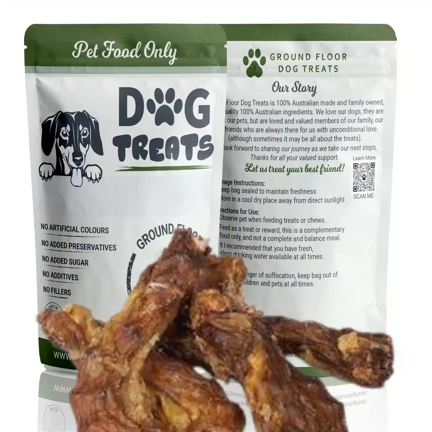 Chicken Necks Dog Treats @ Ground Floor Dog Treats