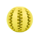 Interactive Dog Treat Ball - Yellow @ Ground Floor Dog Treats