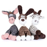 Interactive Plush Animal Dog Toy - all 3 Set @ Ground Floor Dog Treats