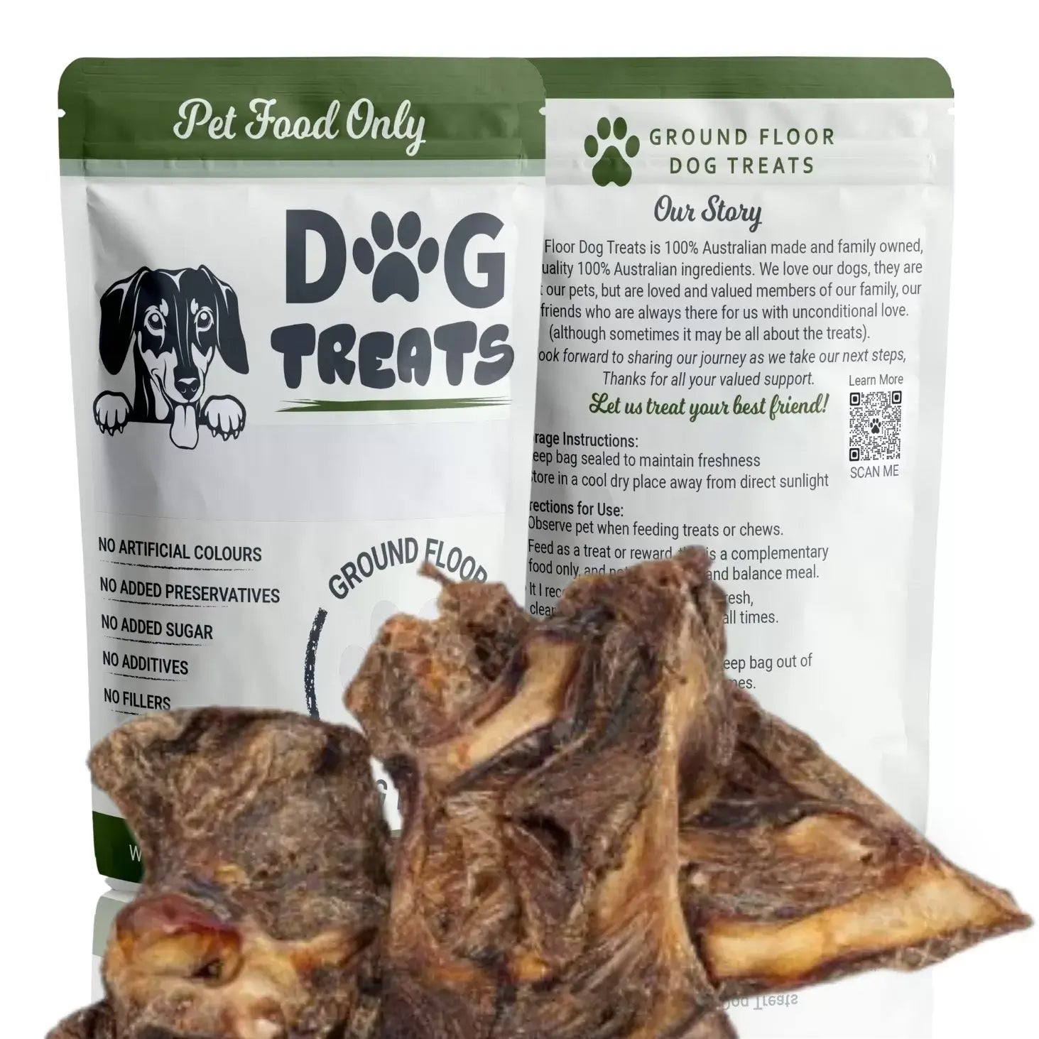 Kangaroo Chops Dog Treats @ Ground Floor Dog Treats