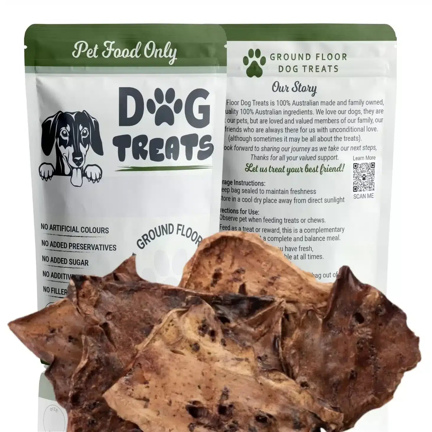 Pork Puff Crumble Dog Treats @ Ground Floor Dog Treats