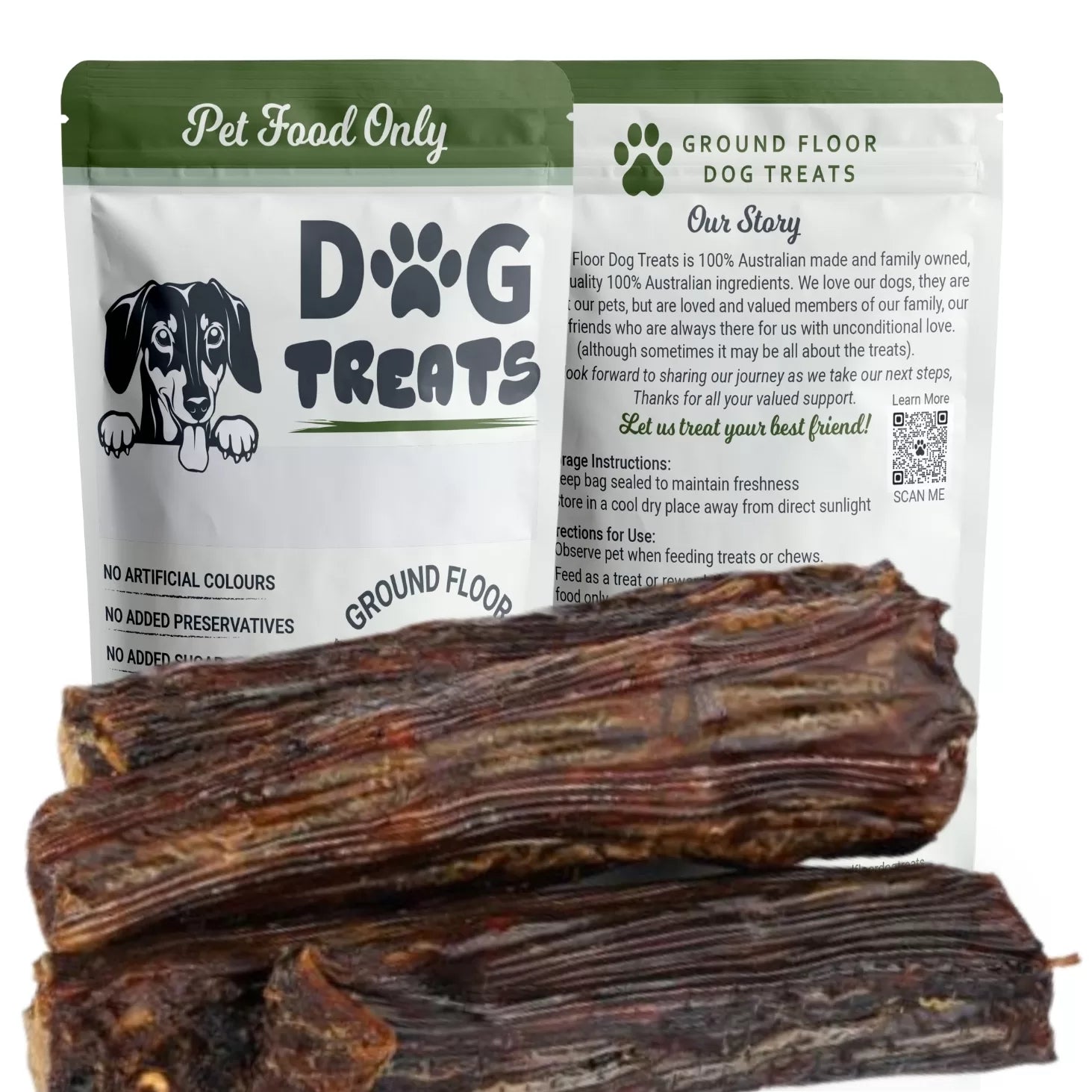 Kangaroo Tail 20cm Dog Treats @ Ground Floor Dog Treats