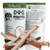 Shark Jerky Sticks Dog Treats with packaging at GroundFloor Dog Treats