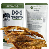 Snapper Strips Dog Treats with packaging at Groundfloor Dog Treats