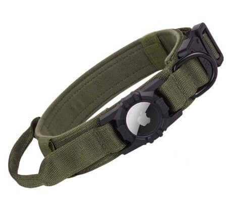 Heavy Duty Dog AirTag Collar-Green