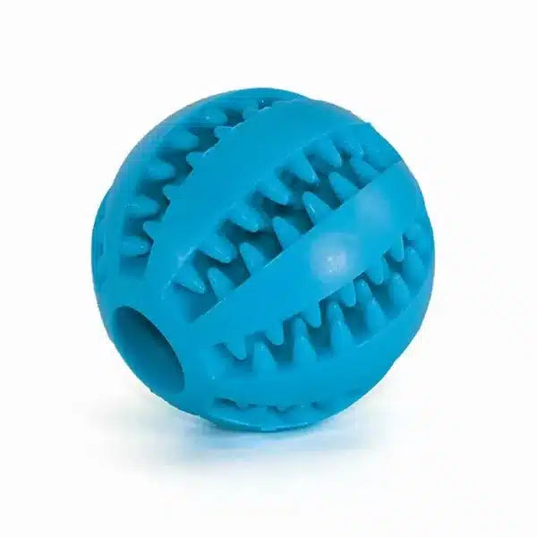 Interactive Dog Treat Ball - Blue @ Ground Floor Dog Treats