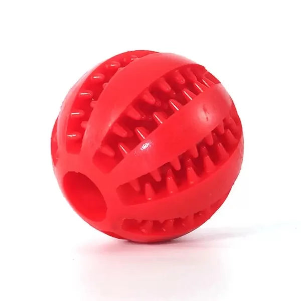 Interactive Dog Treat Ball - Red @ Ground Floor Dog Treats