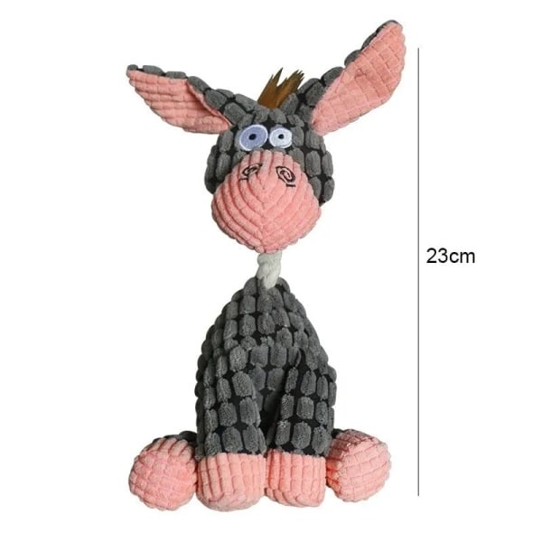 Interactive Plush Animal Dog Toy - Donkey @ Ground Floor Dog Treats